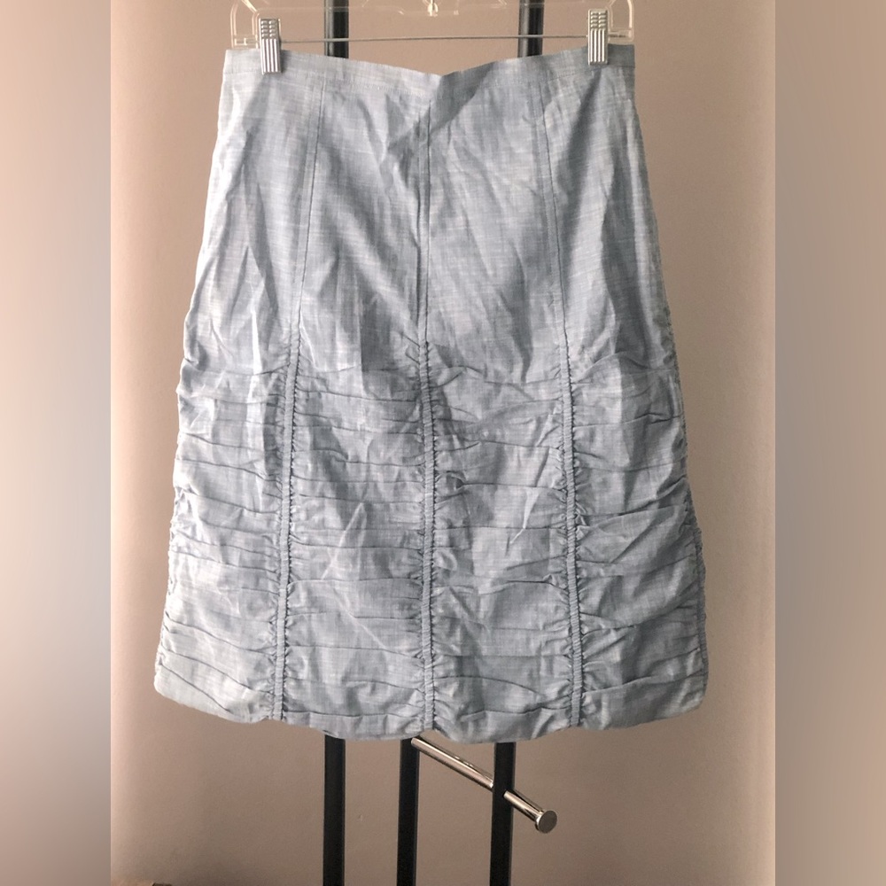 Stiletto Light Blue Midi Skirt